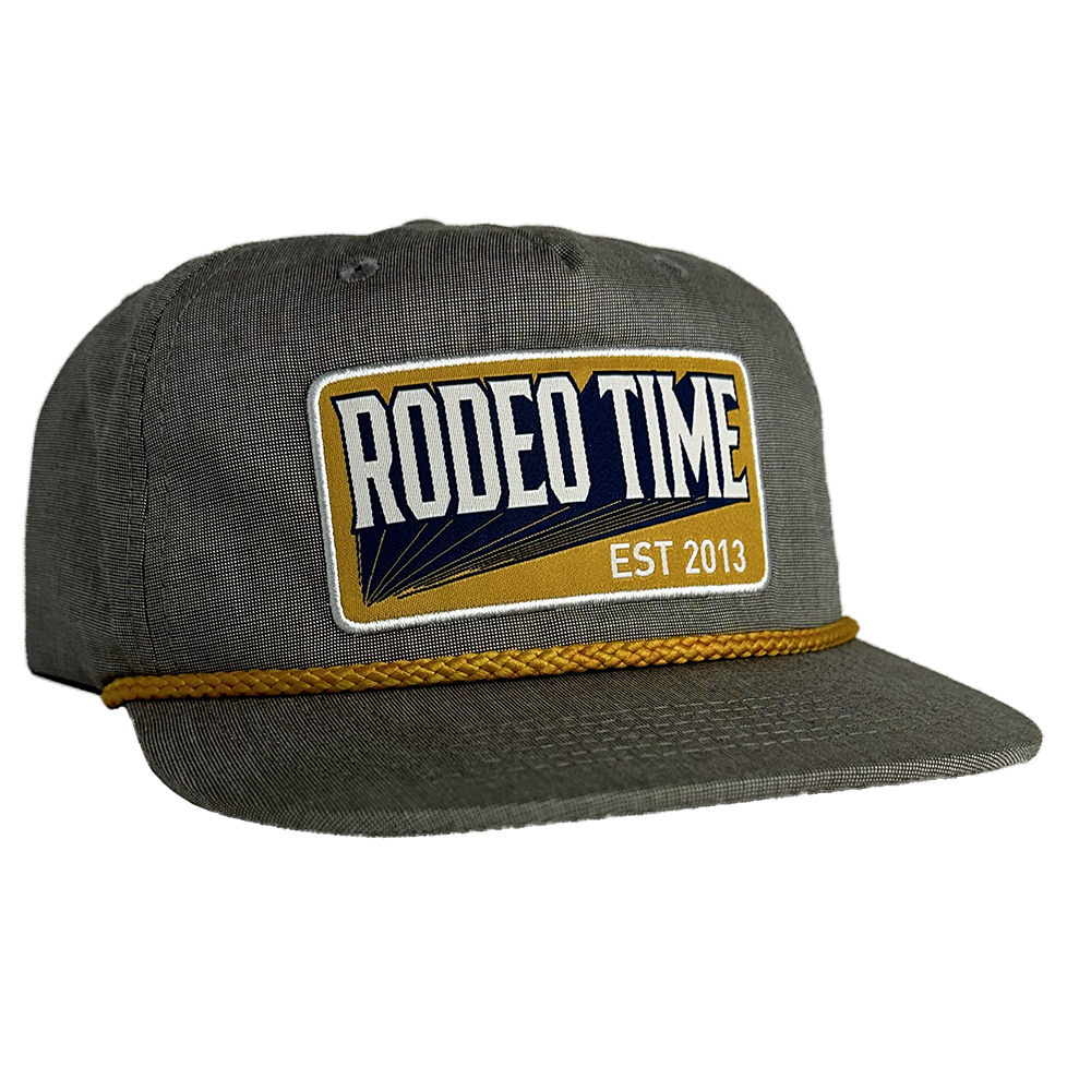 Rodeo Time Grey/Yellow Rope Cap