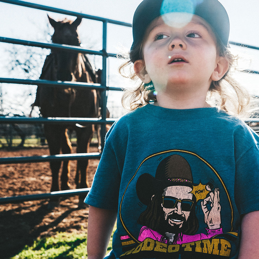 A child wearing the Hat Flick KIDS T