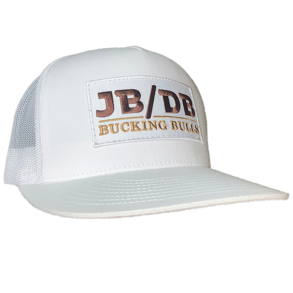 JB/DB Bucking Bulls White Snapback