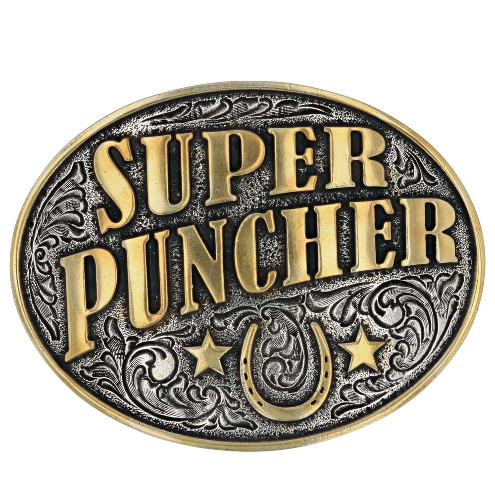 Montana Silversmiths Super Puncher Horseshoe Buckle
