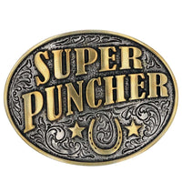 Thumbnail for Montana Silversmiths Super Puncher Horseshoe Buckle