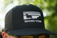 Thumbnail for Rodeo Time Inverse Sunset Black Mesh Flatbill