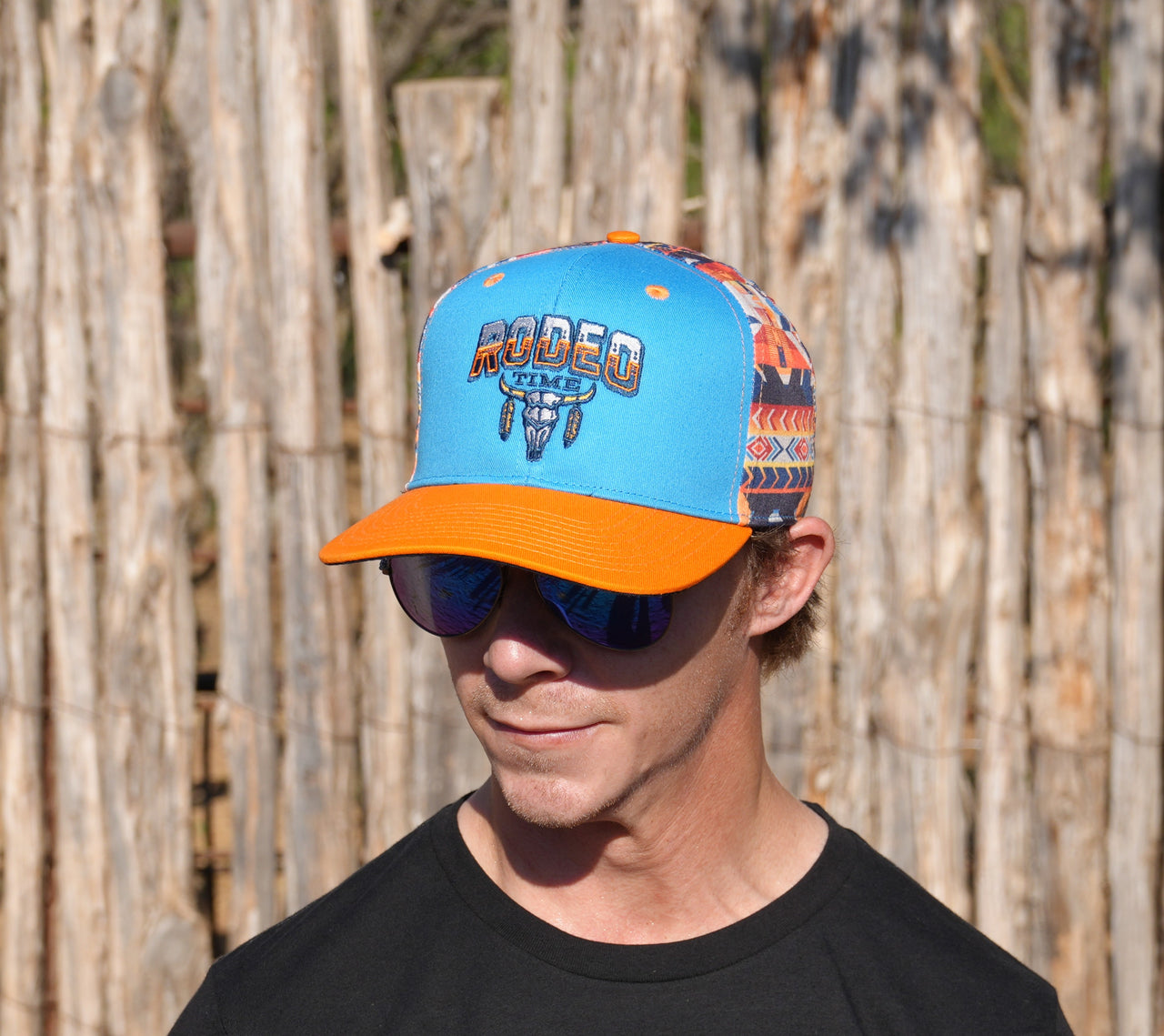 Rodeo Time Navajo Skull Cap