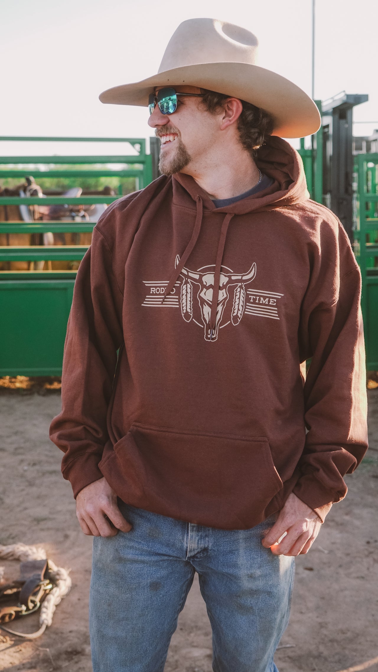 Rodeo Time Desert Bull Hoodie