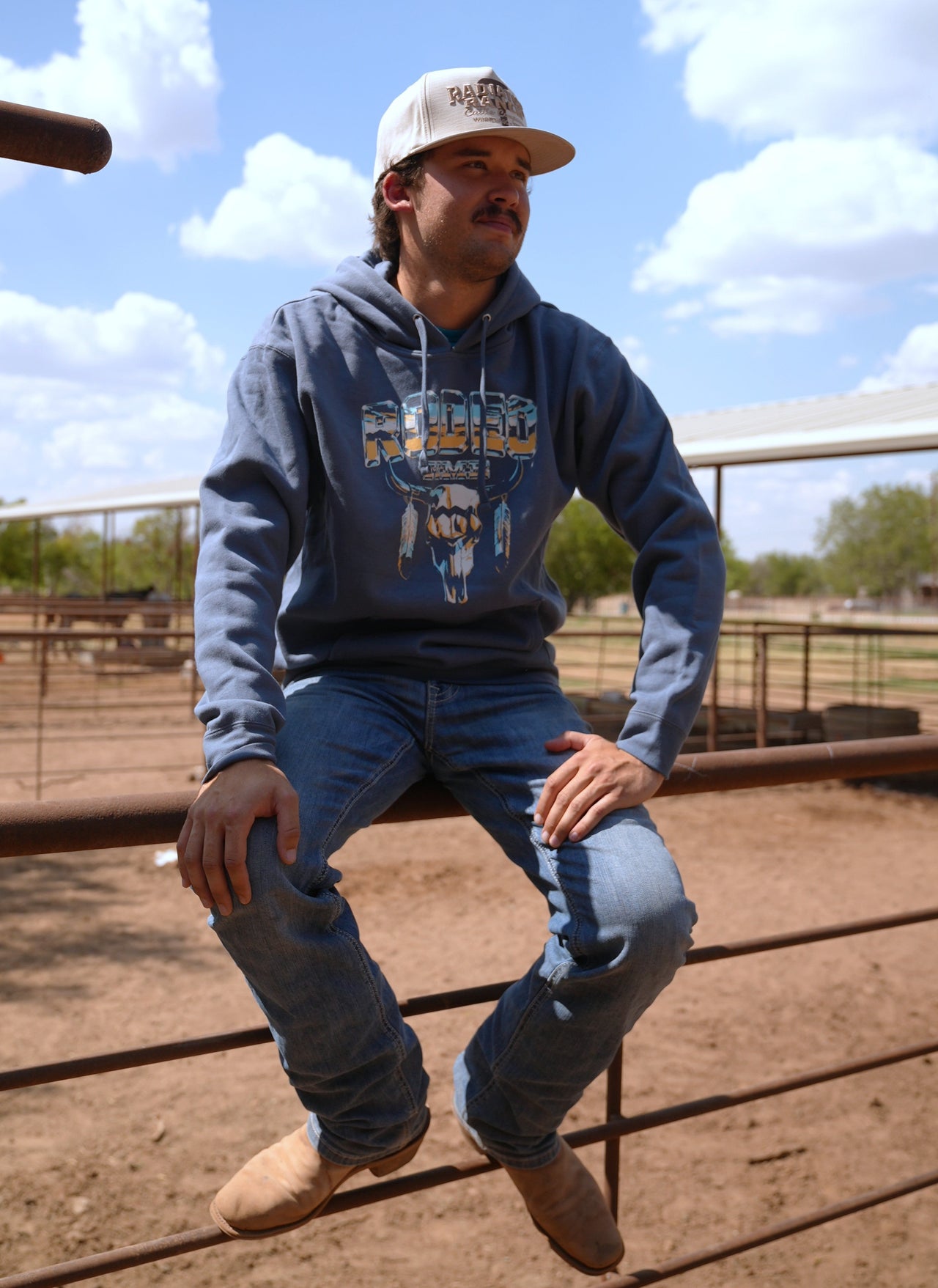 Bull Feathers Chrome Hoodie