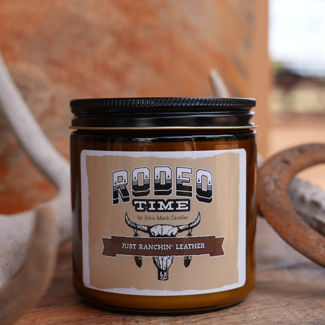 Just Ranchin' Leather Scented Soy Candle