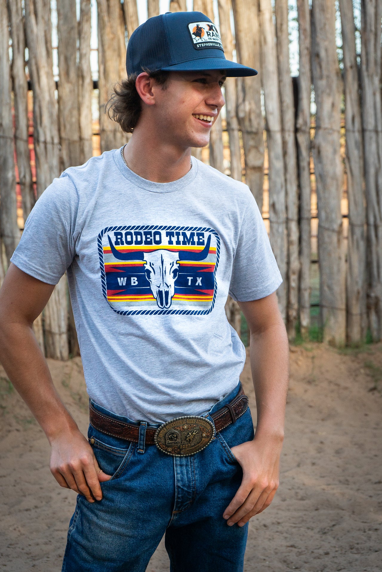 Rodeo Time Skull Patch T