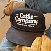 Thumbnail for Cattle Company Black Rope Cap