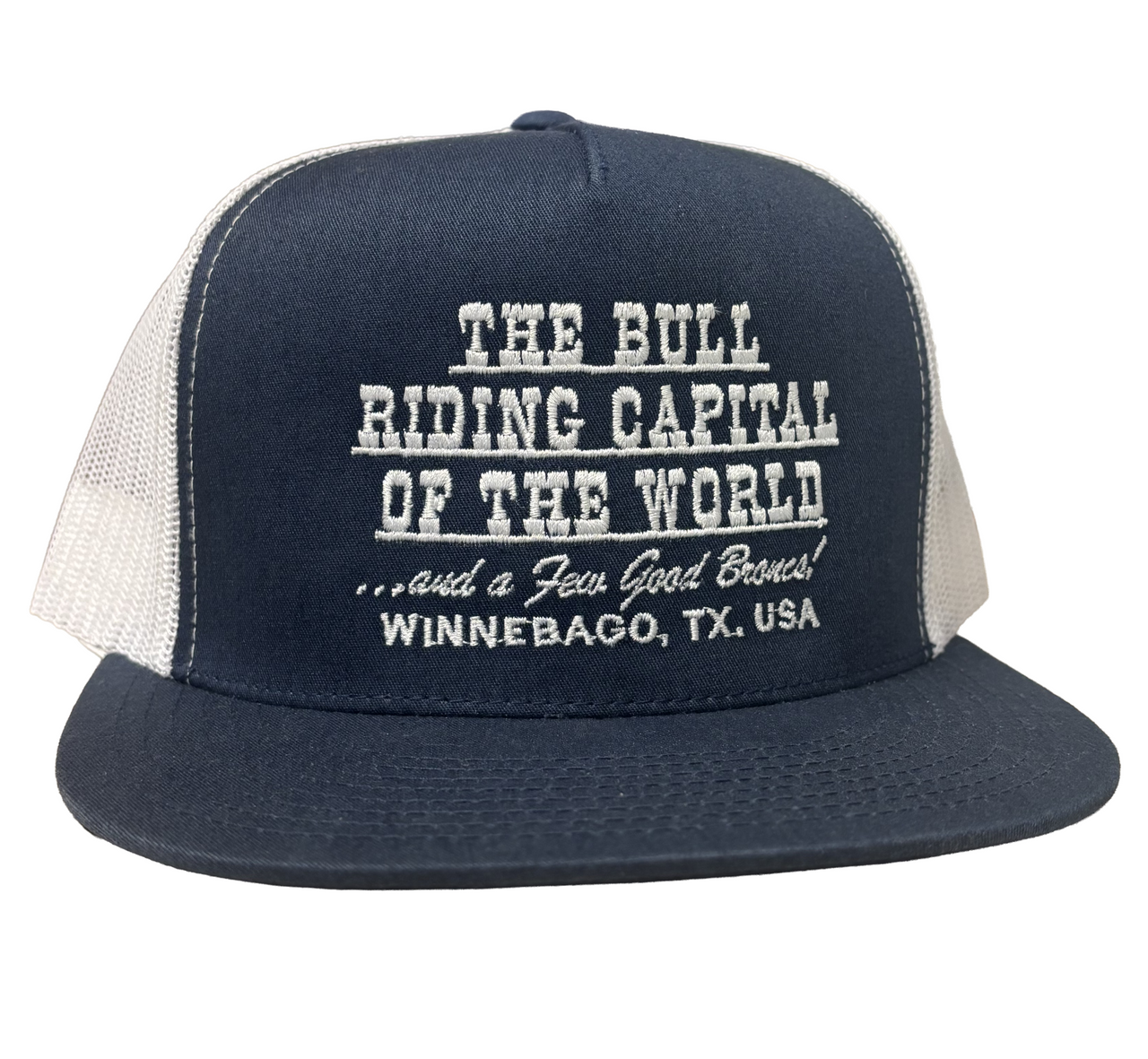 Bull Capital Navy & White Meshback