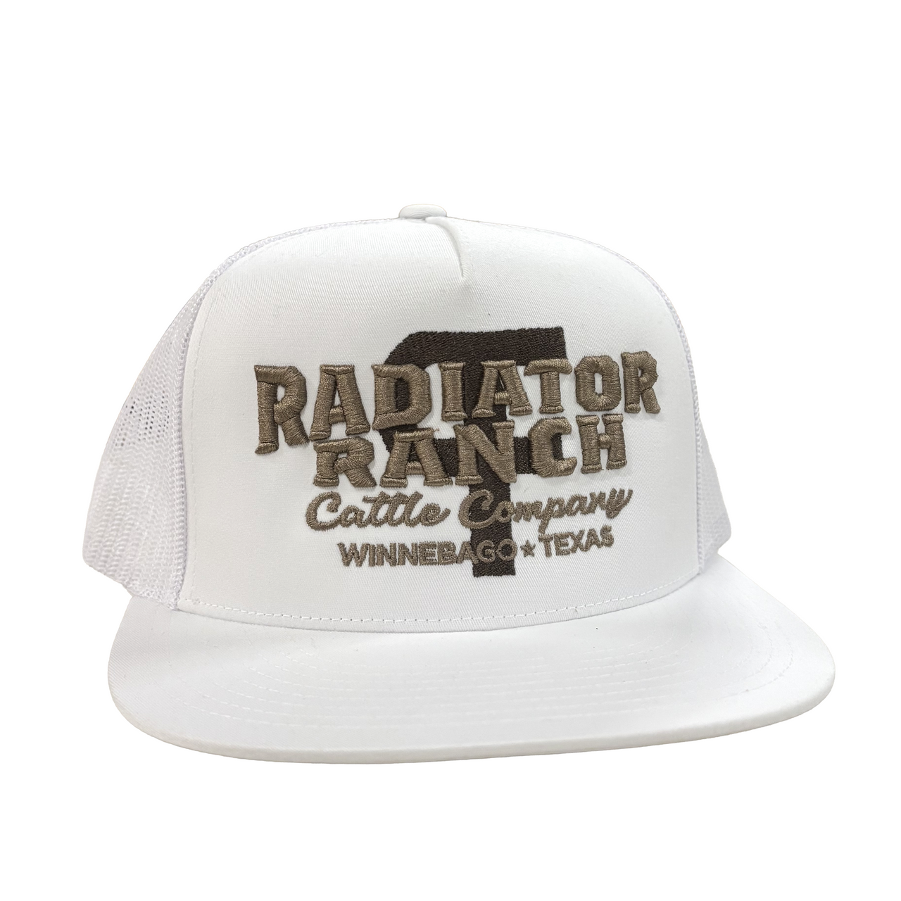 PF Brand Brown & White Meshback