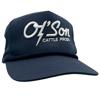Thumbnail for Navy Ol' Son Cattle Prods Rope Cap