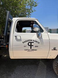 Thumbnail for Large PF Radiator Ranch Peel Away Black Decal
