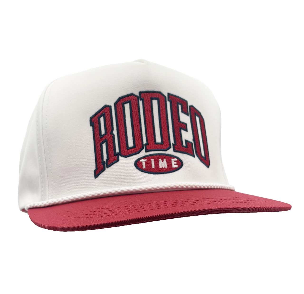 Millennium White & Red Rope Cap