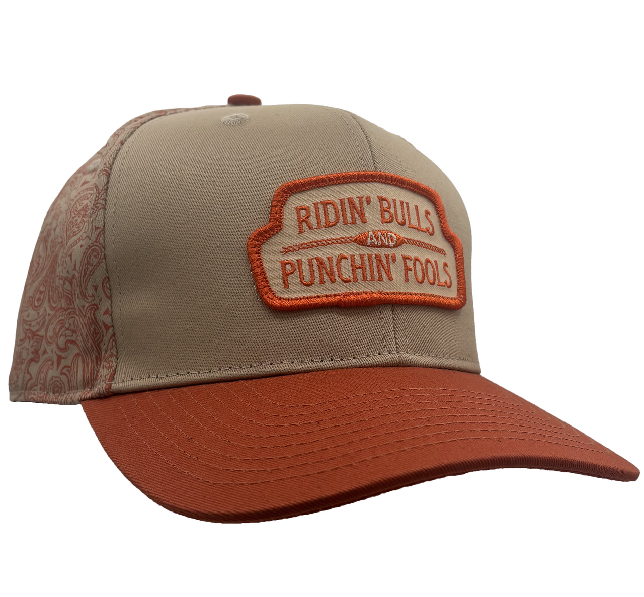 RB&PF Orange & Khaki Paisley Cap