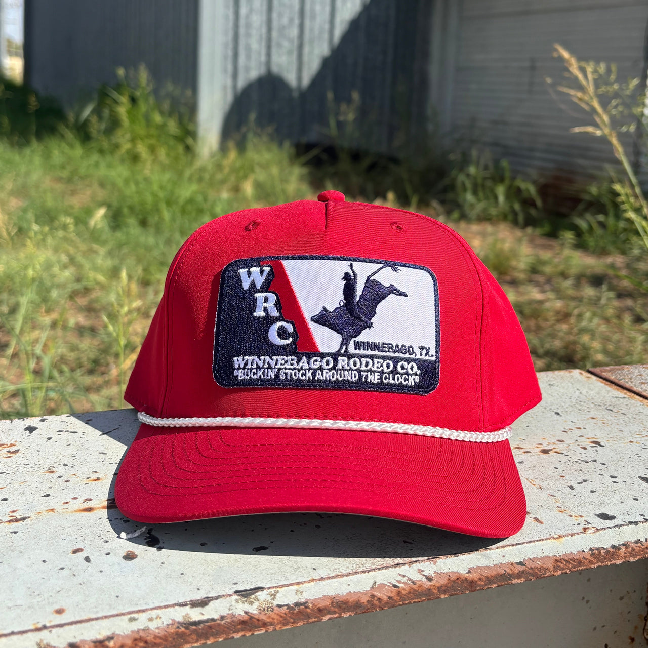 WRC Navy & Red Rope Cap