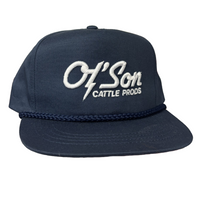 Thumbnail for Navy Ol' Son Cattle Prods Rope Cap