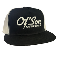 Thumbnail for Ol' Son Cattle Prods Black & White Meshback