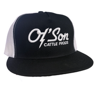Thumbnail for Ol' Son Cattle Prods Black & White Meshback