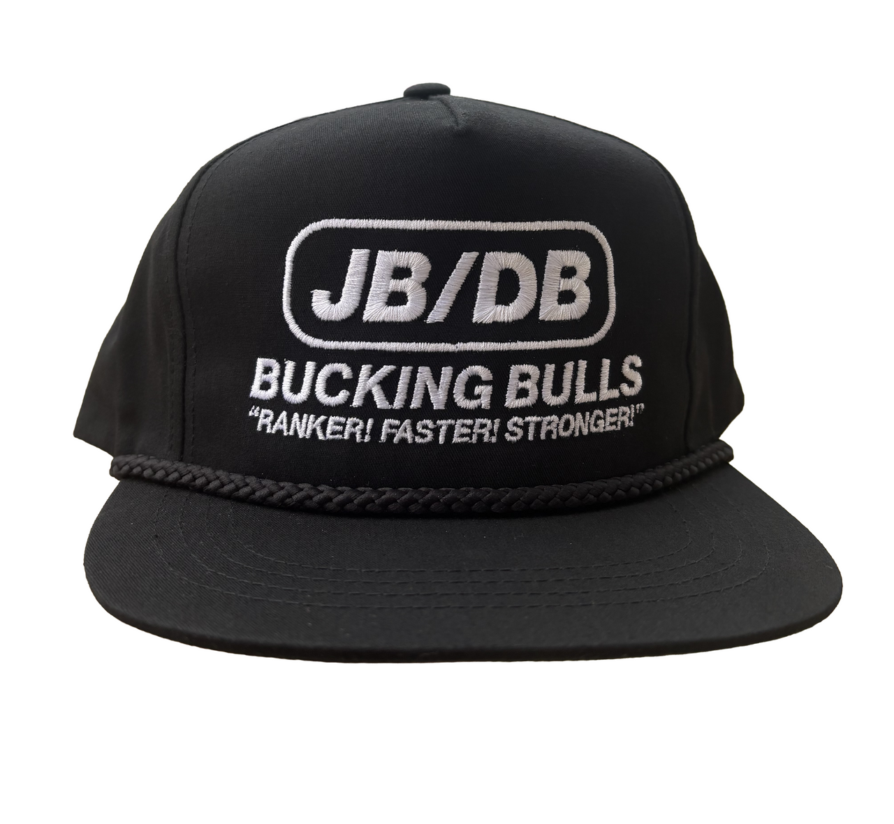 JB/DB Bucking Bulls Black Rope Cap