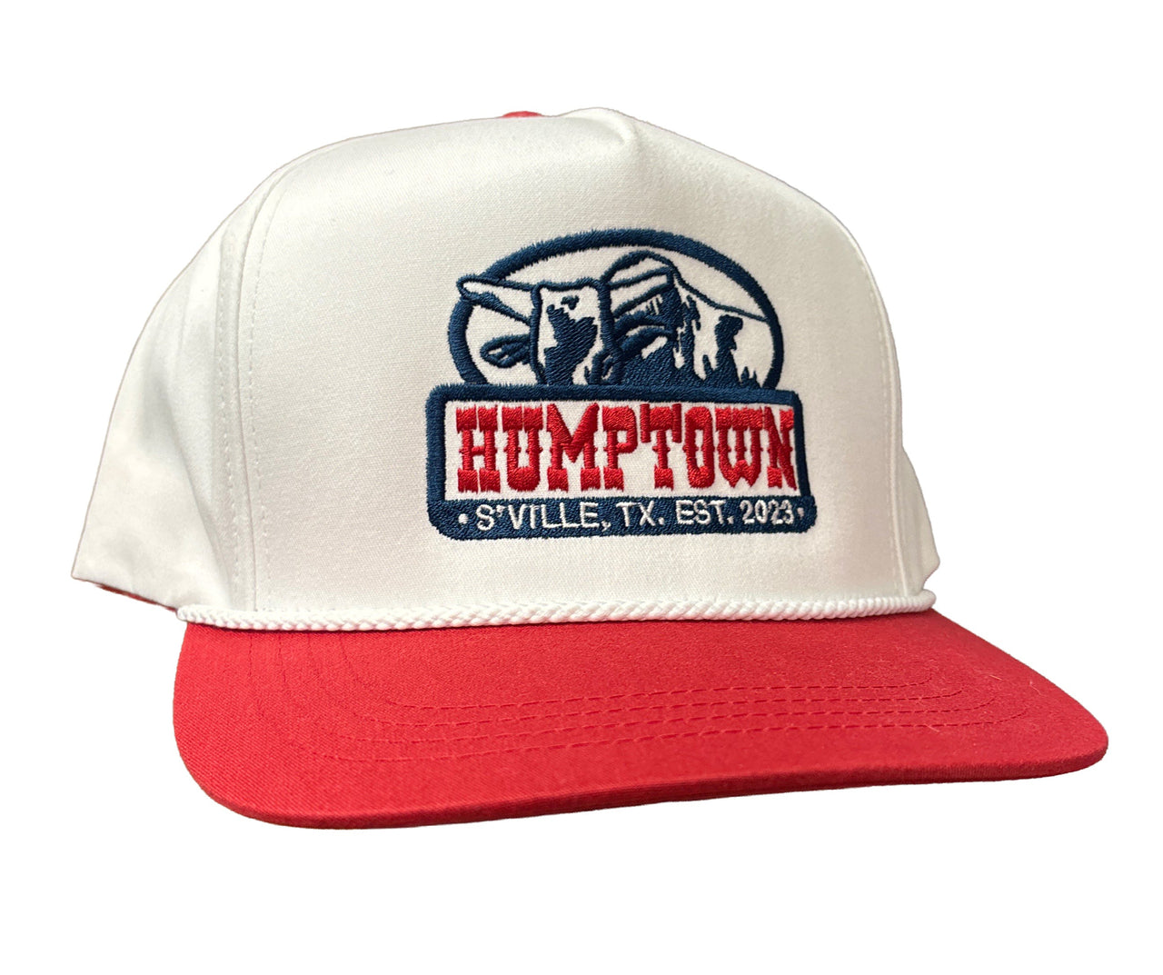 White & Red Ky Hamilton Hump Town Cap