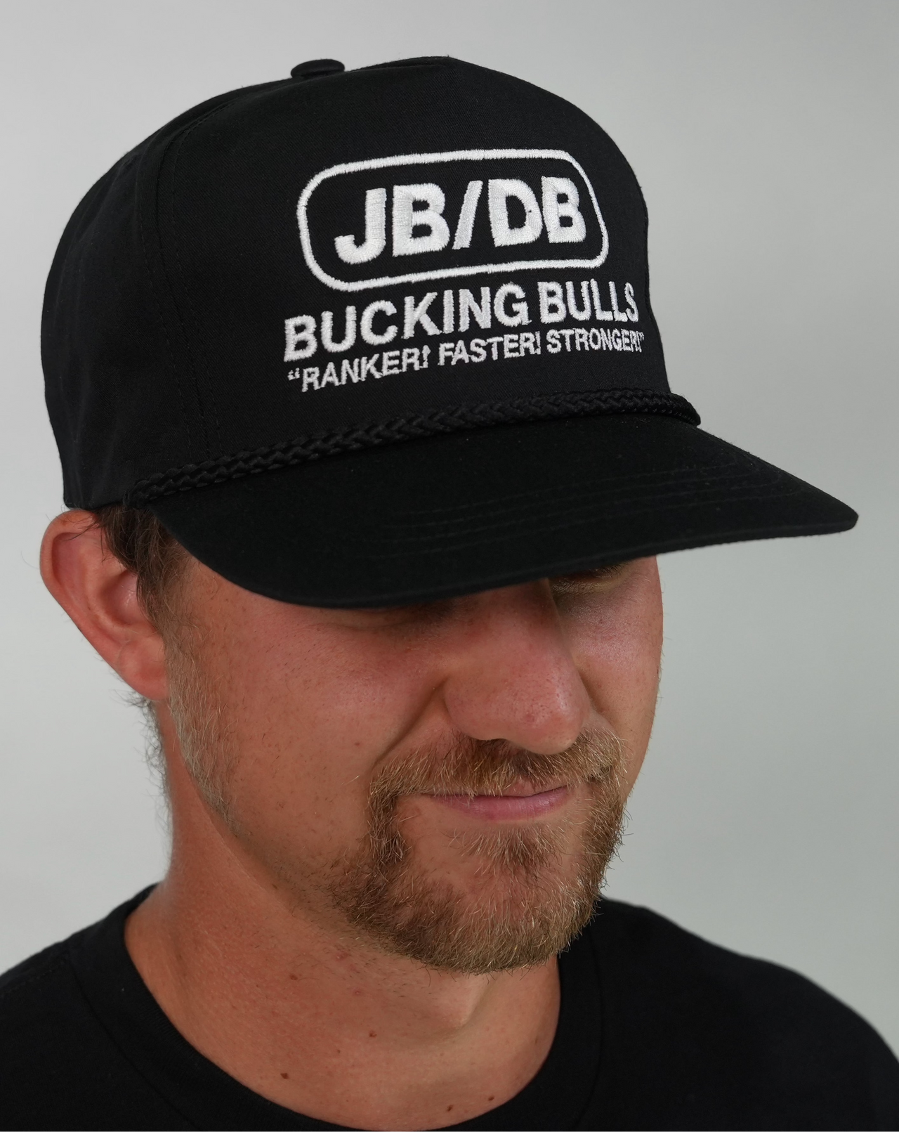 JB/DB Bucking Bulls Black Rope Cap