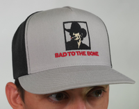 Thumbnail for JB Bad to the Bone Light Grey & Black Meshback