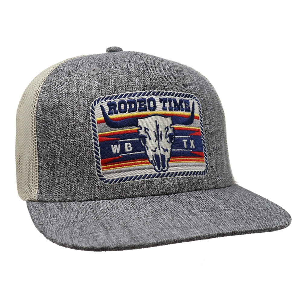 Rodeo Time Skull Patch Cap