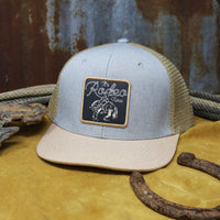 Thumbnail for RT Bronc Patch Grey & Tan Meshback