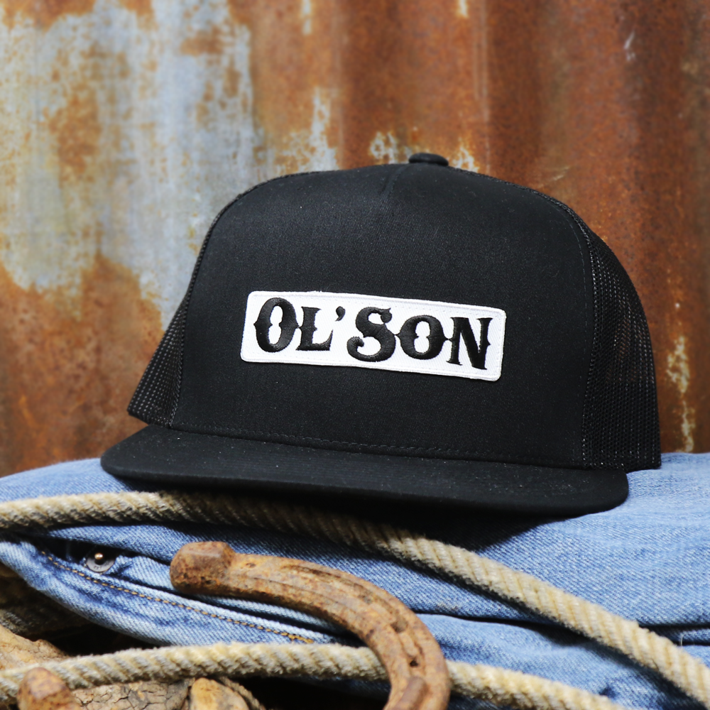 Ol' Son Patch Black Mesh Flatbill