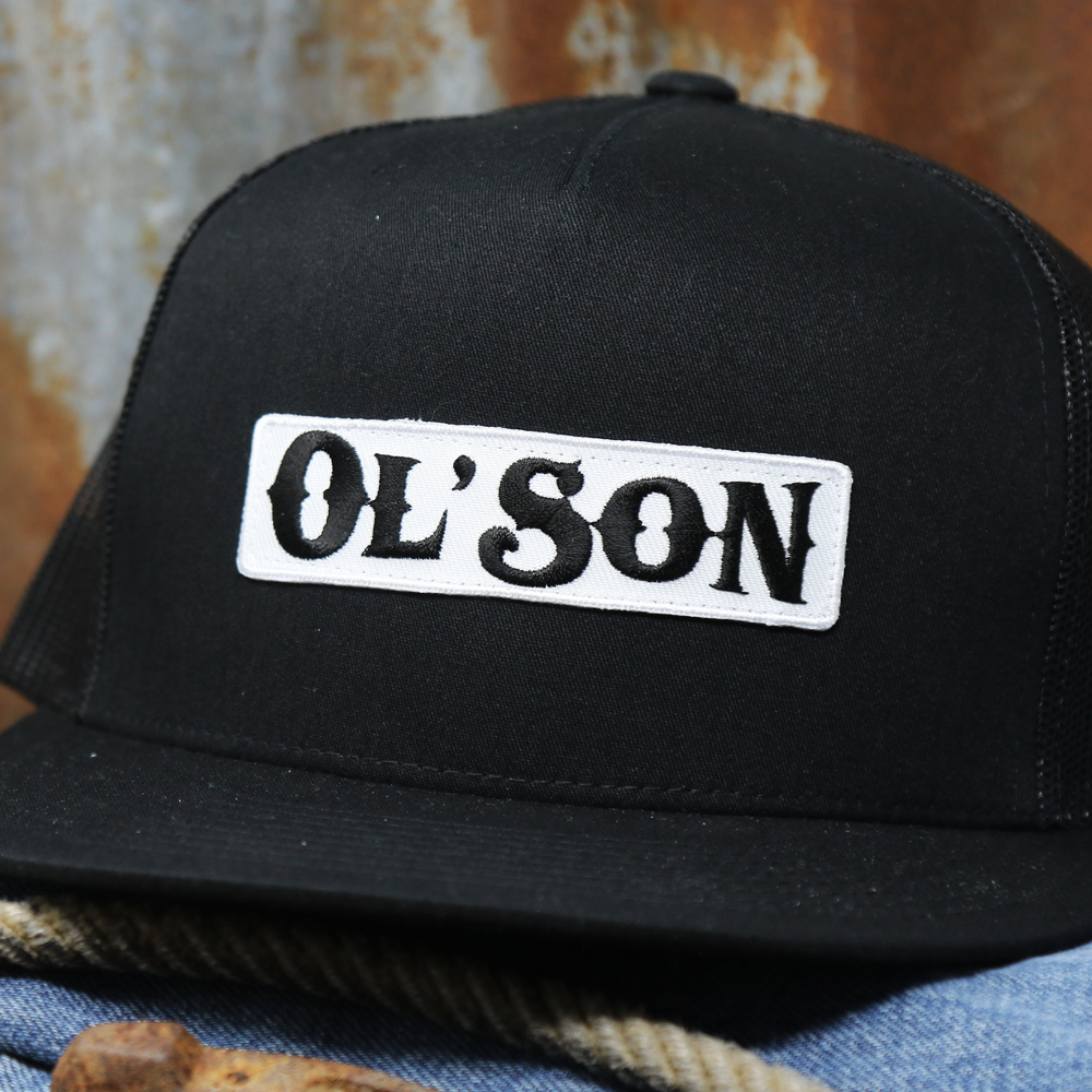 Ol' Son Patch Black Mesh Flatbill