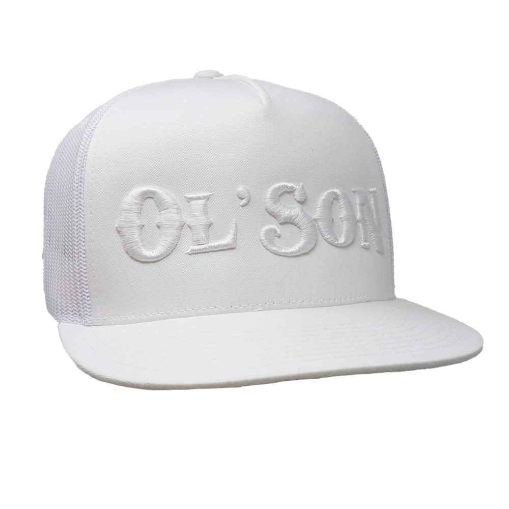 White on White Ol' Son Snapback