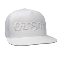 Thumbnail for White on White Ol' Son Snapback