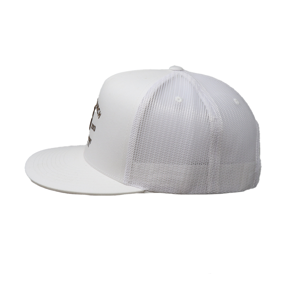 PF White/Brown Cap