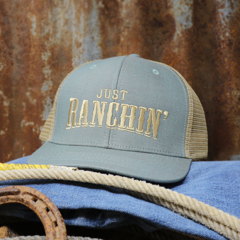 Just Ranchin Blue & Gold Snapback