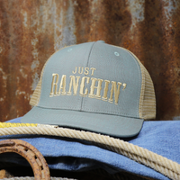 Thumbnail for Just Ranchin Blue & Gold Snapback