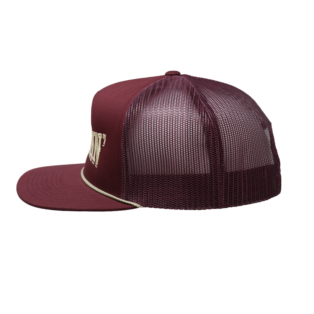 Maroon/Gold Just Ranchin Rope Cap