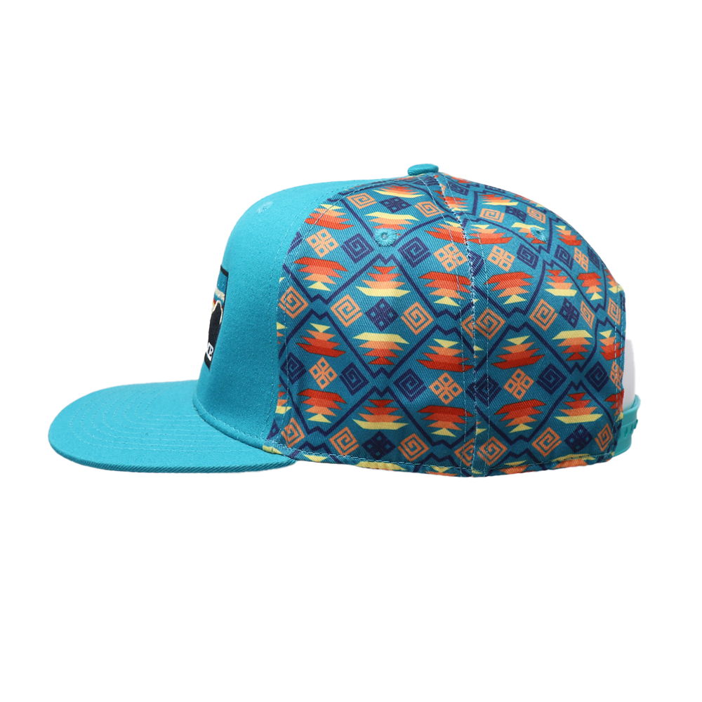 Sunset Santa Fe Back/Teal Flatbill