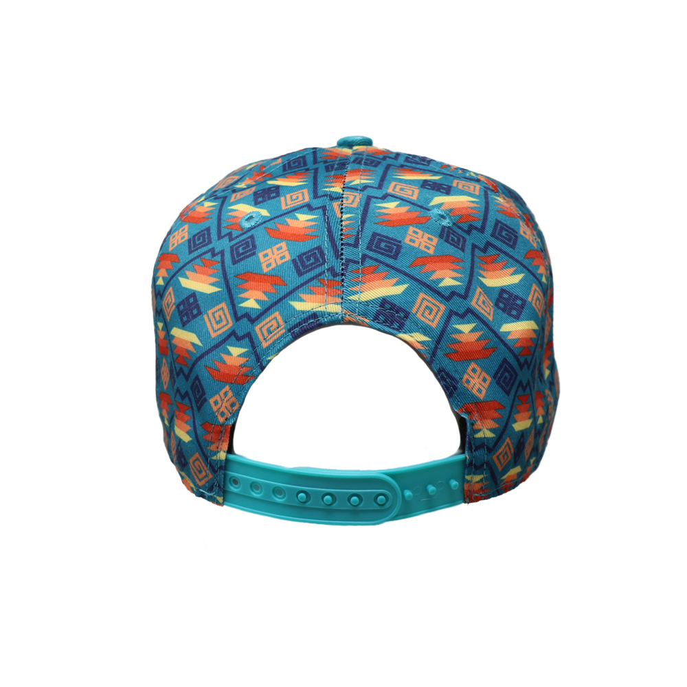 Sunset Santa Fe Back/Teal Flatbill