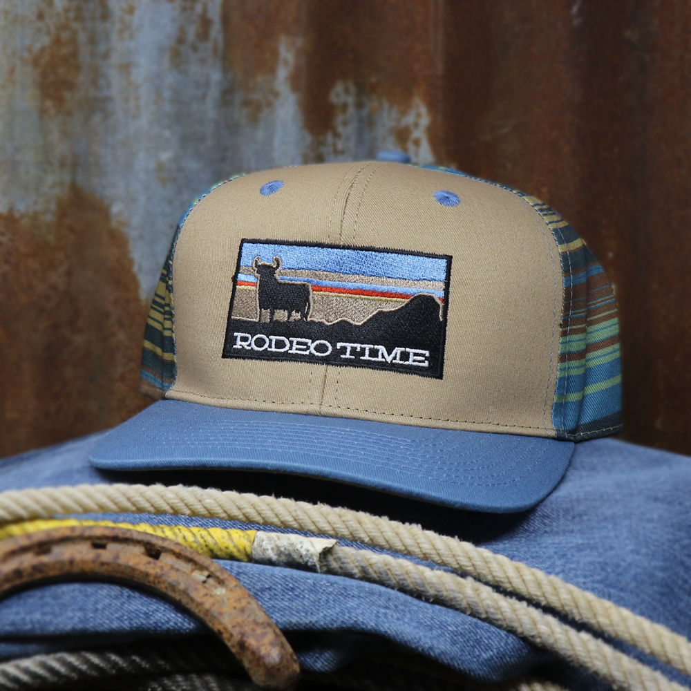 Rodeo Time Sunset Serape Back Flatbill