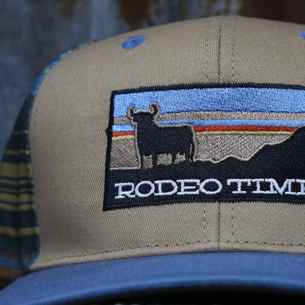 Rodeo Time Sunset Serape Back Flatbill