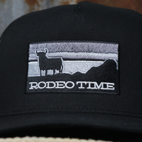 Thumbnail for Rodeo Time Inverse Sunset Black Mesh Flatbill