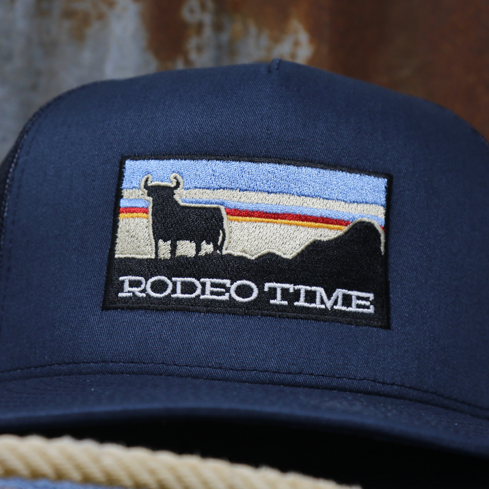 Rodeo Time Sunset Navy Meshback