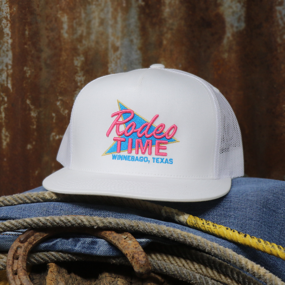 Rodeo Time Neon White Cap