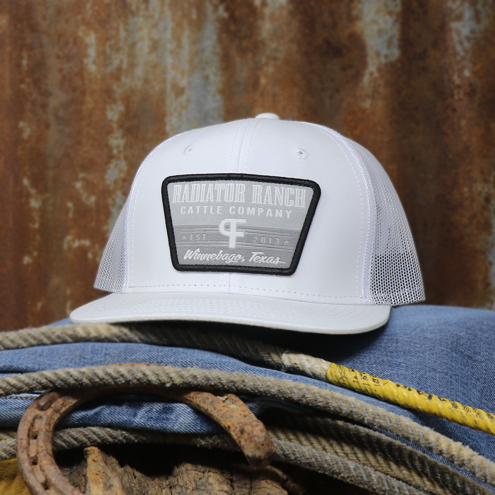 Radiator Ranch White Cap Black Patch