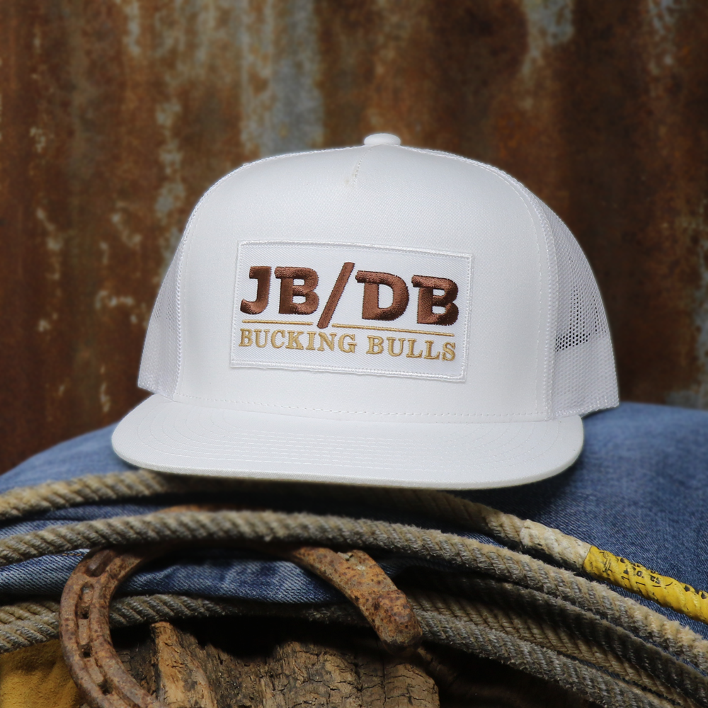 JB/DB Bucking Bulls White Snapback