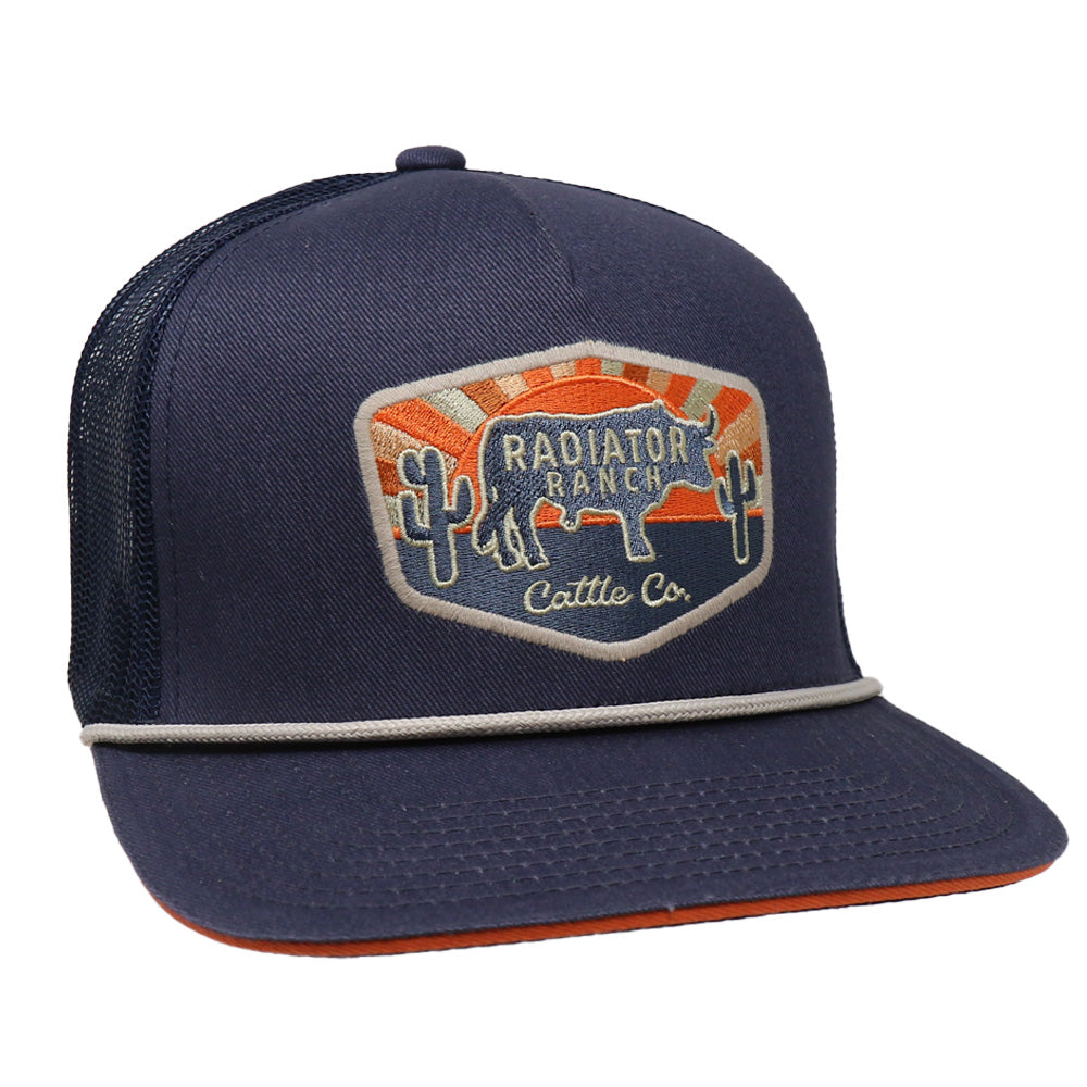 Radiator Ranch Navy/Grey Rope Cap