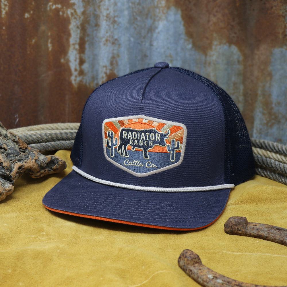 Radiator Ranch Navy/Grey Rope Cap