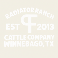Thumbnail for Medium PF Radiator Ranch Peel Away White Decal
