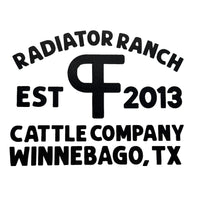 Thumbnail for Medium PF Radiator Ranch Peel Away Black Decal