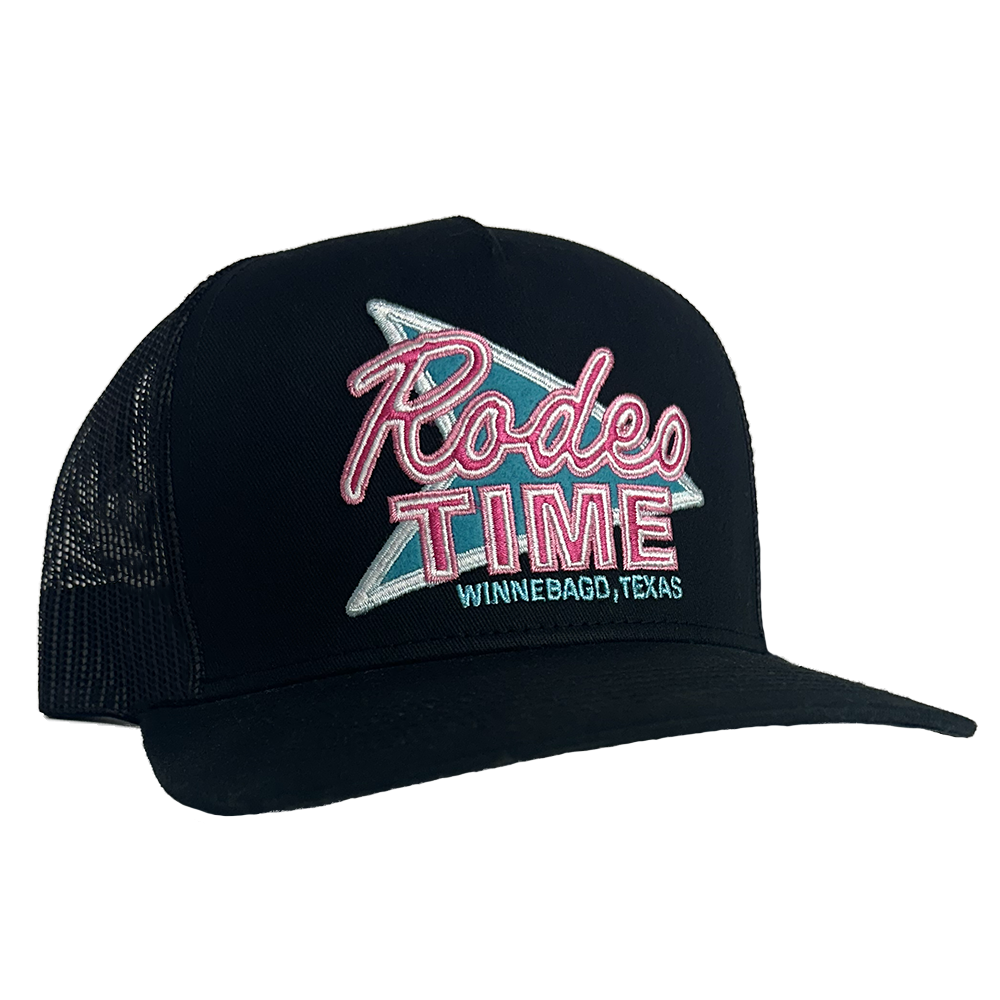 Rodeo Time Neon Black Cap